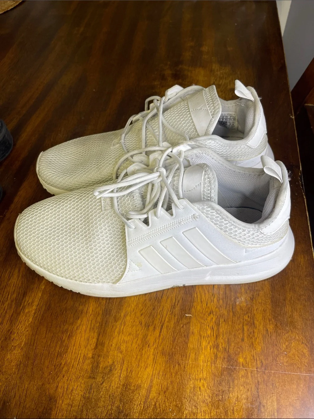 adidas White Men’s Mesh Athletic Sneakers